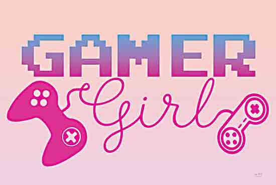Lux + Me Designs LUX1000 - LUX1000 - Gamer Girl - 18x12 Games, Video Games, Tween, Girls, Gamer Girl, Typography, Signs, Textual Art, Controller, Pink from Penny Lane