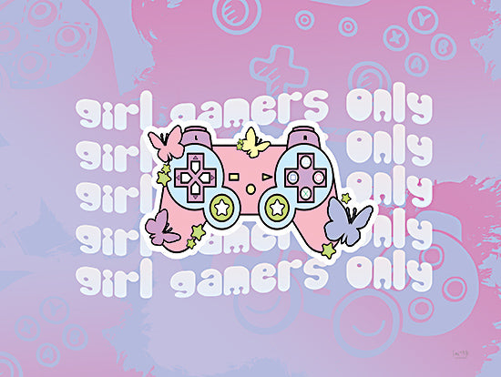 Lux + Me Designs LUX1019 - LUX1019 - Girl Gamers Only - 16x12 Games, Video Games, Tween, Girls, Girl Gamer's Only, Typography, Signs, Textual Art, Controller from Penny Lane