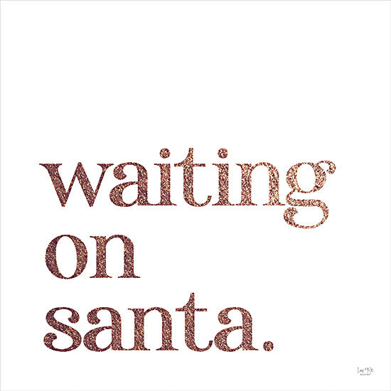 Lux + Me Designs LUX235 - LUX235 - Waiting on Santa - 12x12 Waiting on Santa, Santa Claus, Glitter, Christmas, Holidays, Signs from Penny Lane