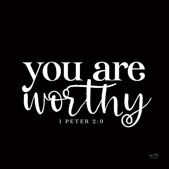 Lux + Me Designs LUX259 - LUX259 - You Are Worthy    - 12x12 You are Worthy, Bible Verse, Peter, Motivational, Signs from Penny Lane