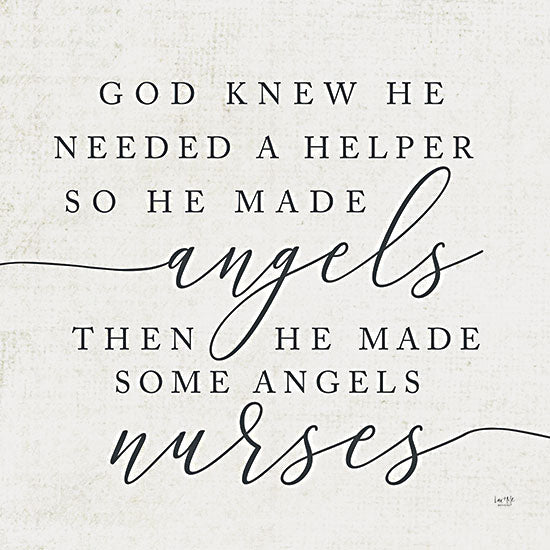 Lux + Me Designs LUX284 - LUX284 - God Made Angel Nurses - 12x12 Angels, Religious, Nurses, Healing, Medical, Inspirational, Signs, Calligraphy from Penny Lane