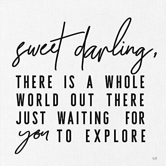 Lux + Me Designs LUX355 - LUX355 - Sweet Darling - 12x12 Whole World to Explore, Children, Family, Mother and Child, Motivational, Signs from Penny Lane