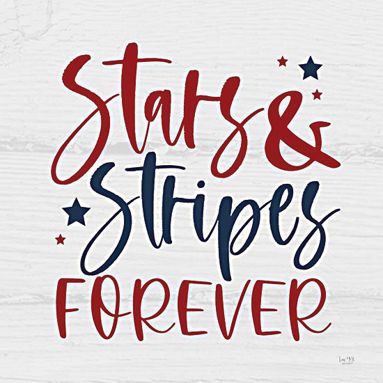 Lux + Me Designs LUX384 - LUX384 - Stars and Stripes Forever II - 12x12 Stars and Stripes Forever, Patriotic, Red, White, & Blue, America, Stars, Signs from Penny Lane