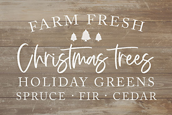 Lux + Me Designs LUX386 - LUX386 - Farm Fresh Christmas Trees - 18x12 Christmas Trees, Farm Fresh, Holidays, Neutral Color, Signs from Penny Lane