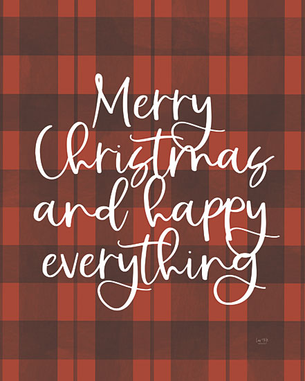 Lux + Me Designs LUX396 - LUX396 - Happy Everything - 12x16 Merry Christmas, Holidays, Red and Black Plaid, Happy Everything, Signs from Penny Lane