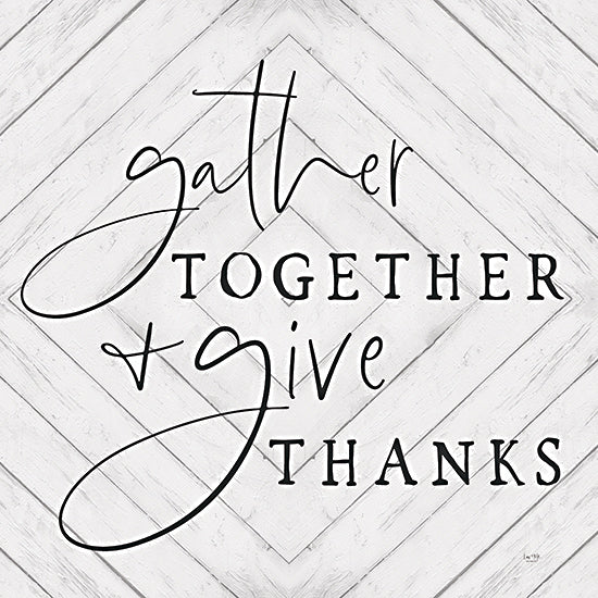 Lux + Me Designs LUX460 - LUX460 - Gather Together & Give Thanks     - 12x12 Gather Together & Give Thanks, Wood Inlay, Gather, Thanks, Thanksgiving, Autumn, Signs from Penny Lane