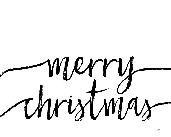 Lux + Me Designs LUX478 - LUX478 - Merry Christmas - 16x12 Merry Christmas, Holidays, Christmas, Calligraphy, Black & White, Signs from Penny Lane
