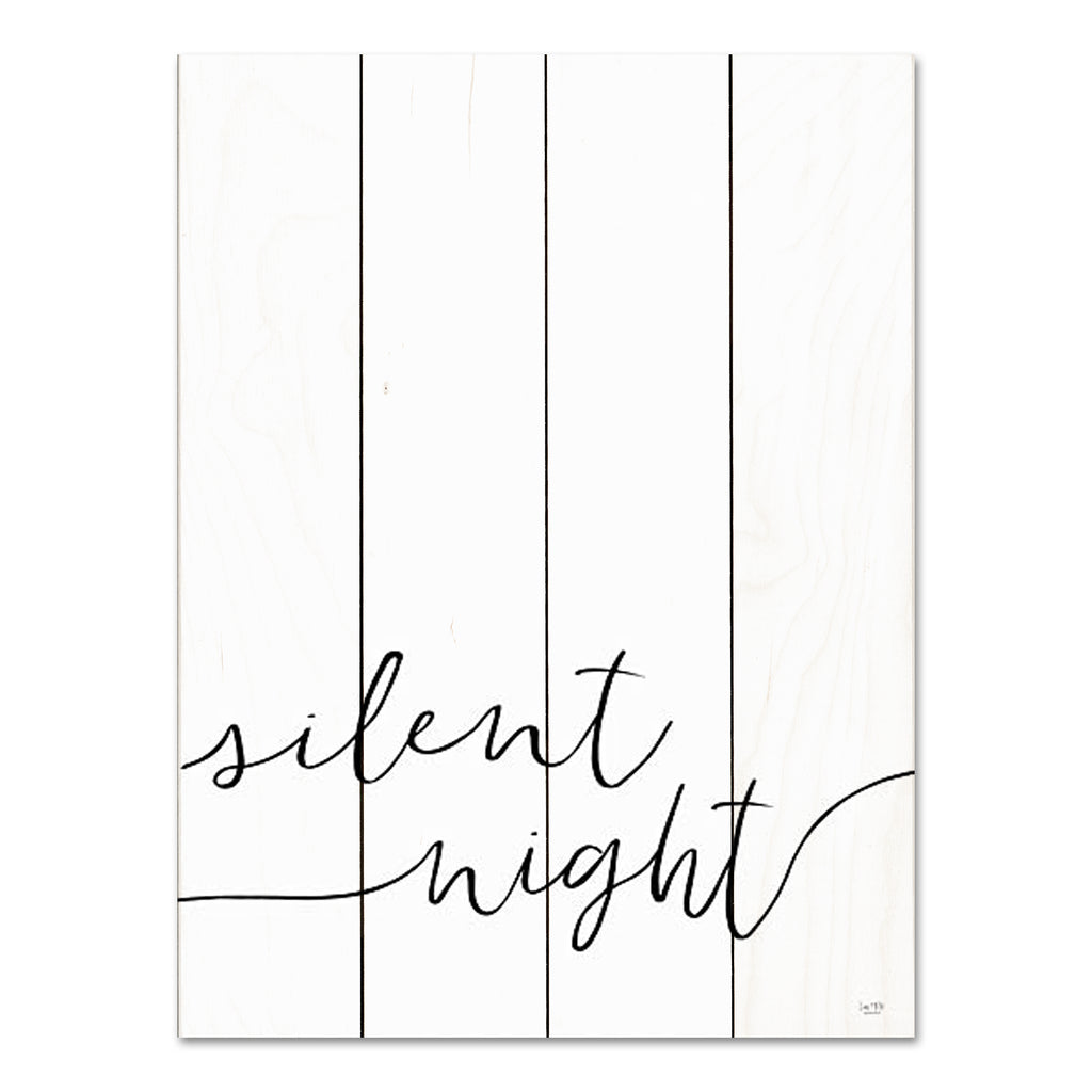 Lux + Me Designs LUX480PAL - LUX480PAL - Silent Night - 12x16 Christmas, Holidays, Music, Silent Night, Black & White, Typography, Signs, Diptych, Winter from Penny Lane
