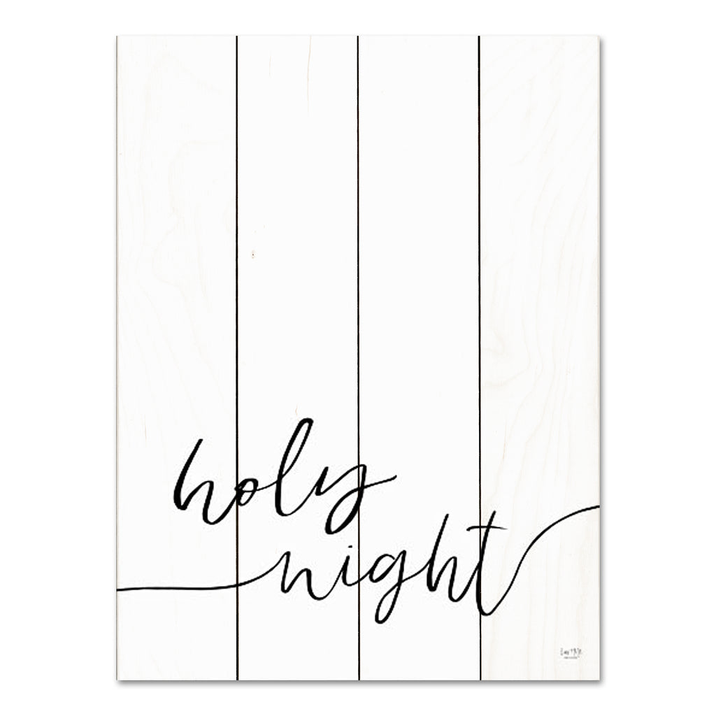 Lux + Me Designs LUX481PAL - LUX481PAL - Holy Night - 12x16 Christmas, Holidays, Music, Holy Night, Black & White, Typography, Signs, Diptych, Winter from Penny Lane