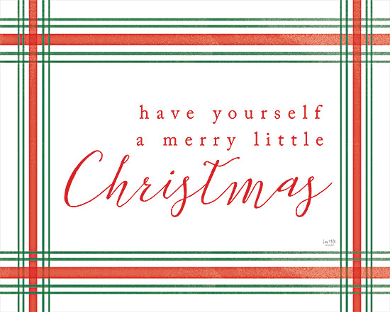 Lux + Me Designs LUX505 - LUX505 - Have Yourself a Merry Little Christmas - 16x12 Christmas, Holidays, Have Yourself a Merry Little Christmas, Typography, Signs, Textual Art, Red, Green, Plaid from Penny Lane