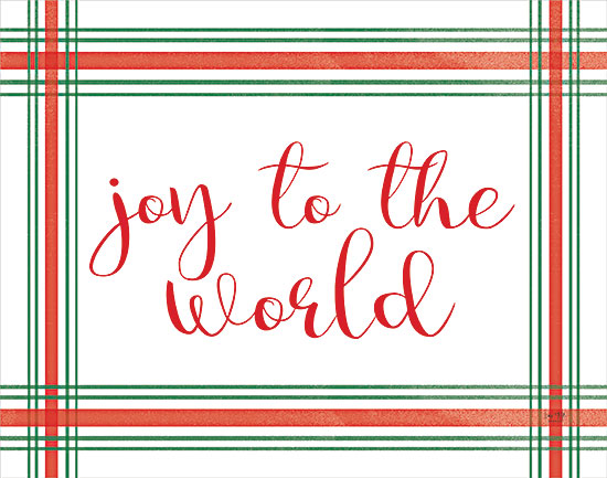 Lux + Me Designs LUX521 - LUX521 - Joy to the World - 16x12 Joy to the World, Christmas, Holidays, Calligraphy, Plaid, Signs, Triptych from Penny Lane