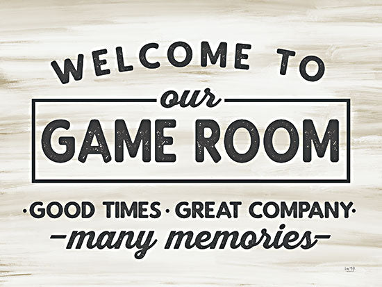 Lux + Me Designs LUX538 - LUX538 - Welcome to Our Game Room - 16x12 Game Room, Media Room, Welcome to Our Game Room, Typography, Signs, Textual Art, Family, Wood Background from Penny Lane