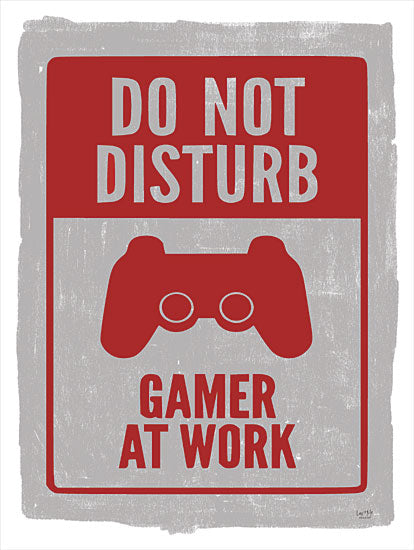 Lux + Me Designs LUX540 - LUX540 - Gamer at Work - 12x16 Gamer at Work, Video Games, Games, Masculine, Humorous, Typography, Signs from Penny Lane
