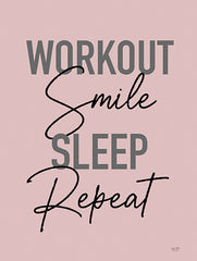 LUX609 - Workout, Smile, Sleep, Repeat - 12x16
