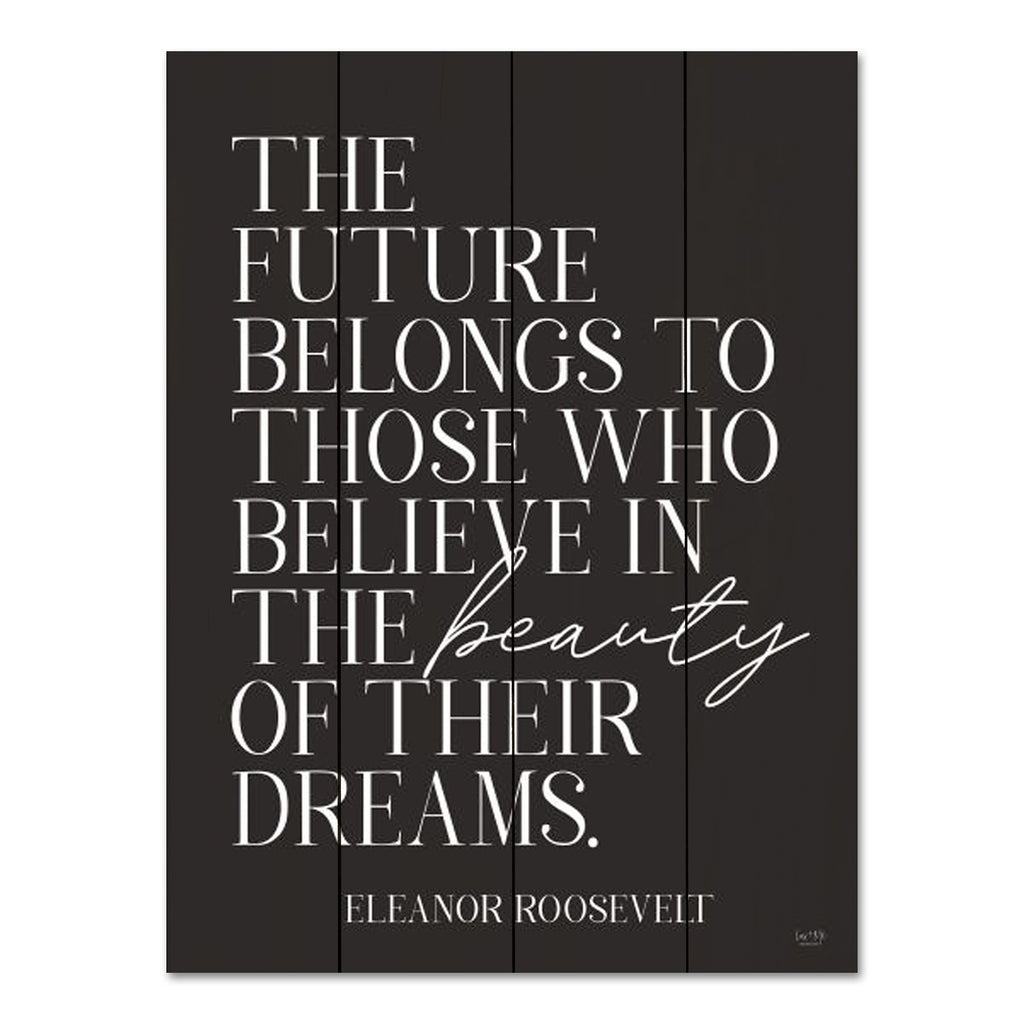 Lux + Me Designs LUX615PAL - LUX615PAL - Beauty of Dreams - 12x16 Beauty of Their Dreams, Eleanor Roosevelt, Quote, Typography, Signs, Black & White from Penny Lane