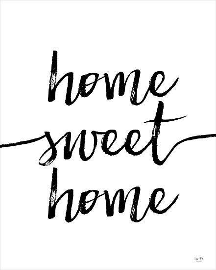 Lux + Me Designs LUX632 - LUX632 - Home Sweet Home - 12x16 Home Sweet Home, Typography, Signs, Black & White, Home, Family from Penny Lane