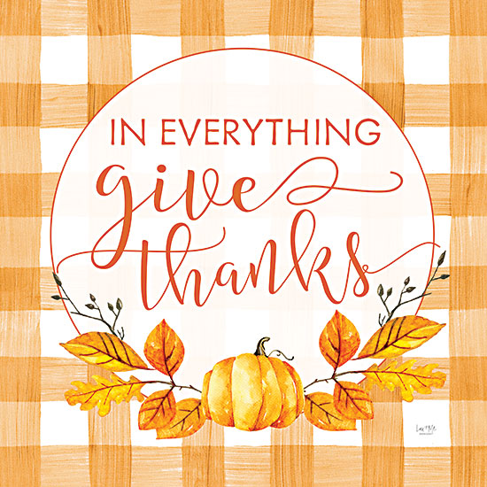 Lux + Me Designs LUX668 - LUX668 - Give Thanks - 12x12 In Everything Give Thanks, Pumpkins, Fall, Autumn, Leaves, Plaid, Give Thanks, Typography, Signs from Penny Lane