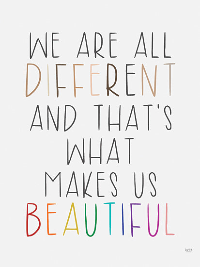 Lux + Me Designs LUX678 - LUX678 - We Are All Different - 12x16 We Are All Different, Tween, Typography, Signs from Penny Lane