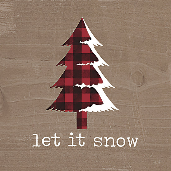 Lux + Me Designs LUX719 - LUX719 - Let It Snow   - 12x12 Winter, Typography, Signs, Tree, Plaid, Lodge, Let It Snow from Penny Lane