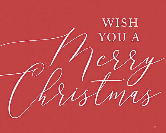 Lux + Me Designs LUX758 - LUX758 - We Wish You a Merry Christmas   - 16x12 Christmas, Holidays, Typography, Signs, Wish You a Merry Christmas, Red & White, Winter from Penny Lane