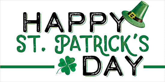 Lux + Me Designs LUX843 - LUX843 - Happy St. Patrick's Day - 18x9 St. Patrick's Day, Shamrock, Irish, Green, Typography, Signs, Spring from Penny Lane
