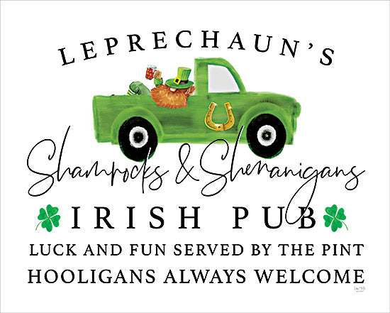 Lux + Me Designs LUX845 - LUX845 - Irish Pub - 16x12 St. Patrick's Day, Leprechauns, Truck, Green Truck, Irish Pub, Advertisements, Typography, Signs, Bar, Spring from Penny Lane