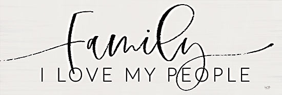 Lux + Me Designs LUX849A - LUX849A - Family - I Love My People - 36x12 Inspiritional, Family, Typogrpahy, Signs, I Love My People, Textual Art, Black & White from Penny Lane