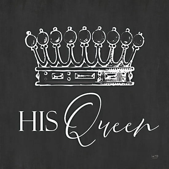 Lux + Me Designs LUX983 - LUX983 - Her Queen - 12x12 Bedroom, Her Queen, Typography, Signs, Textual Art, Black & White, Crown, Wife, Triptych from Penny Lane