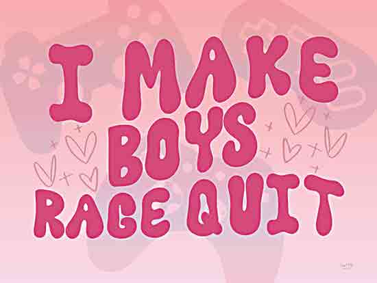 Lux + Me Designs LUX998 - LUX998 - I Make Boys Rage Quit - 16x12 Games, Video Games, Humor, Tween, Girls, I Make Boys Rage Quit, Typography, Signs, Textual Art, Pink from Penny Lane