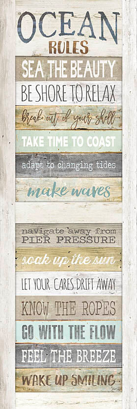 Marla Rae MA2489A - MA2489A - Ocean Rules - 12x36 Rules, Coastal, Beach, Signs, Inspirational, Wood Planks from Penny Lane