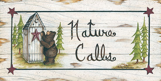 Mary Ann June MARY457 - Nature Calls - Bear, Outhouse, Signs from Penny Lane Publishing