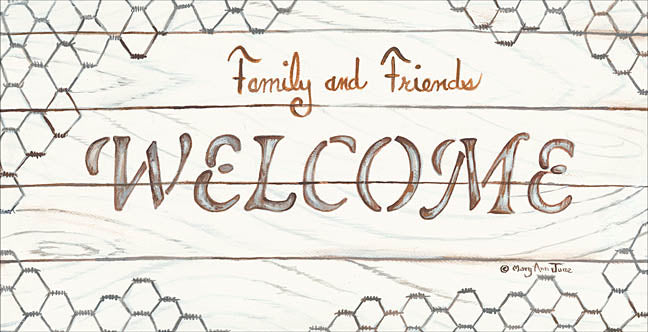Mary Ann June MARY495 - Chicken Wire Welcome - Chicken Wire, Welcome, Signs from Penny Lane Publishing