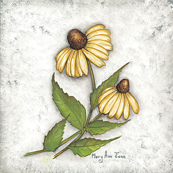 Mary Ann June MARY548 - MARY548 - Yellow Coneflowers - 12x12 Flowers, Coneflowers, Yellow Flowers, Triptych from Penny Lane
