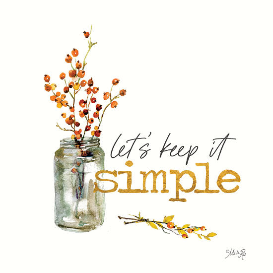 Marla Rae MAZ5582 - MAZ5582 - Let's Keep It Simple   - 12x12 Let's Keep It Simple, Berries, Jar, Rustic, Signs from Penny Lane