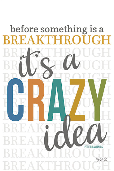 Marla Rae MAZ5636 - MAZ5636 - Crazy Idea - 12x18 Crazy Idea, Quote, Peter Diamonds, Motivational, Signs from Penny Lane