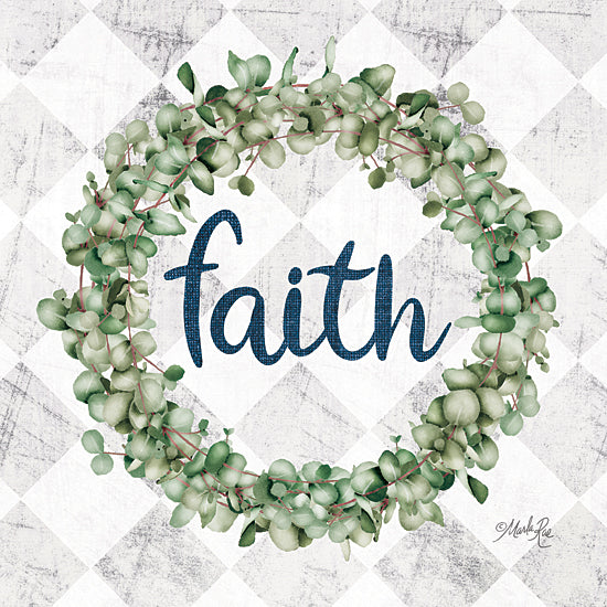 Marla Rae MAZ5681 - MAZ5681 - Faith Eucalyptus Wreath - 12x12 Faith, Eucalyptus Wreath, Wreath, Signs from Penny Lane