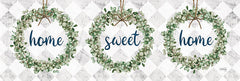 MAZ5688A - Home Sweet Home Eucalyptus Wreaths   - 36x12