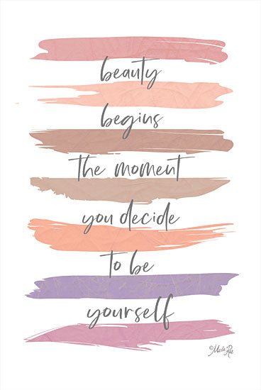 Marla Rae MAZ5738 - MAZ5738 - Beauty Begins - 12x18 Beauty, Be Yourself, Motivational, Tween, Signs from Penny Lane