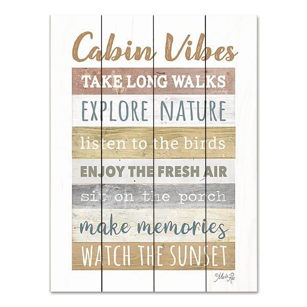 Marla Rae MAZ5837PAL - MAZ5837PAL - Cabin Vibes     - 12x16 Lake, Lodge, Cabin, Rules, Typography, Signs, Leisure, Summer from Penny Lane