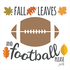 MAZ5961 - Fall Leaves and Football - 12x12