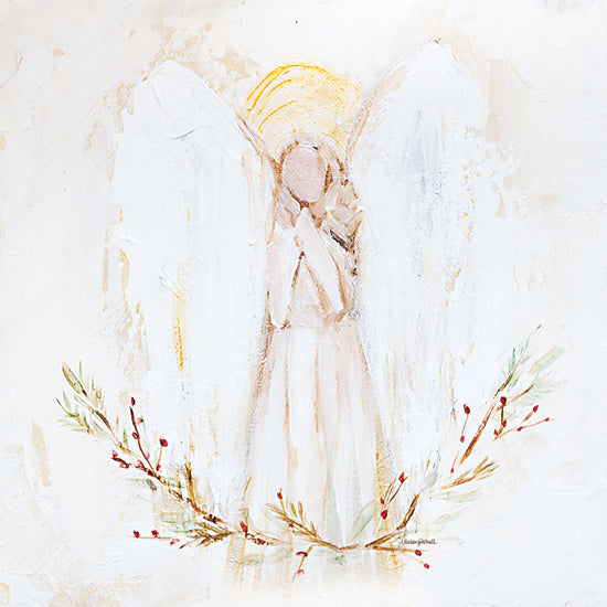 Mackenzie Kissell MKA113 - MKA113 - Ivory Angel - 12x12 Religious, Angel, Abstract, Neutral Palette from Penny Lane