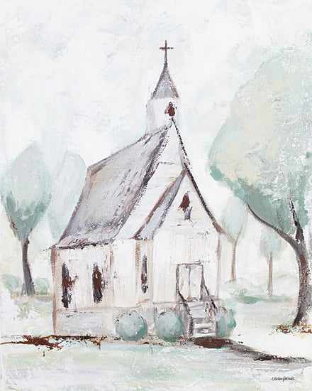 Mackenzie Kissell MKA118 - MKA118 - House of God - 12x16 Religious, Church, Cottage/Country, Abstract, Watercolor, Spring, Landscape from Penny Lane
