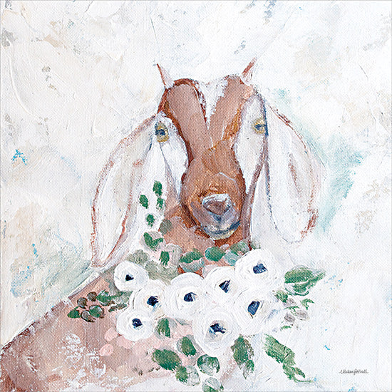 Mackenzie Kissell MKA122 - MKA122 - Floral Goat - 12x12 Goat, Flowers, Flowers, Whimsical, Portrait from Penny Lane