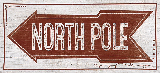Misty Michelle MMD230 - North Pole - Typography, Holiday, North Pole, Signs, Arrow from Penny Lane Publishing