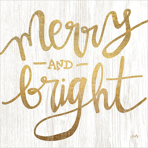 Misty Michelle MMD238 - Merry & Bright - Merry, Bright, Gold, Signs, Holiday from Penny Lane Publishing