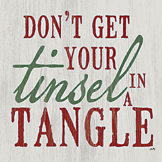 Misty Michelle MMD415 - MMD415 - Tinsel in a Tangle - 12x12 Tinsel in a Tangle, Christmas, Holidays, Humorous, Signs from Penny Lane
