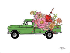 MN140 - Floral Truck - 16x12