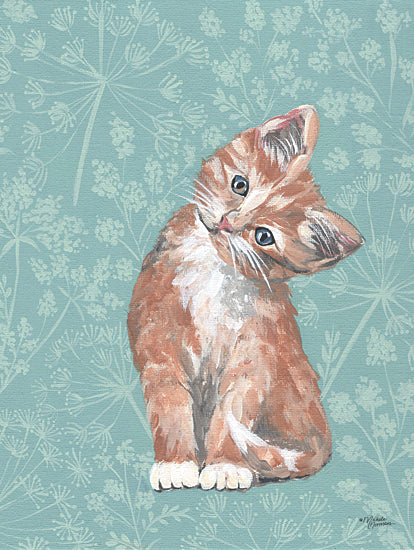 Michele Norman MN245 - MN245 - Moxie the Kitten - 12x16 Kitten, Cat, Pet, Wildflowers, Portrait, Selfie from Penny Lane