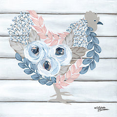 MN246 - Blue and Blush Hen - 12x12