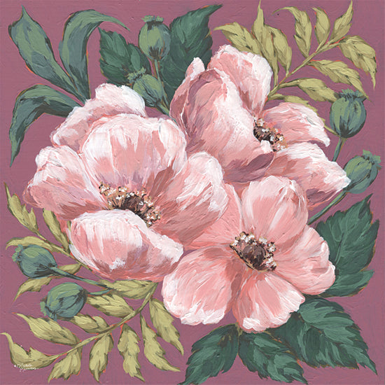 Michele Norman MN281 - MN281 - Pink Poppies - 12x12 Flowers, Pink Flowers, Poppies, Pink Poppies, Greenery, Spring from Penny Lane